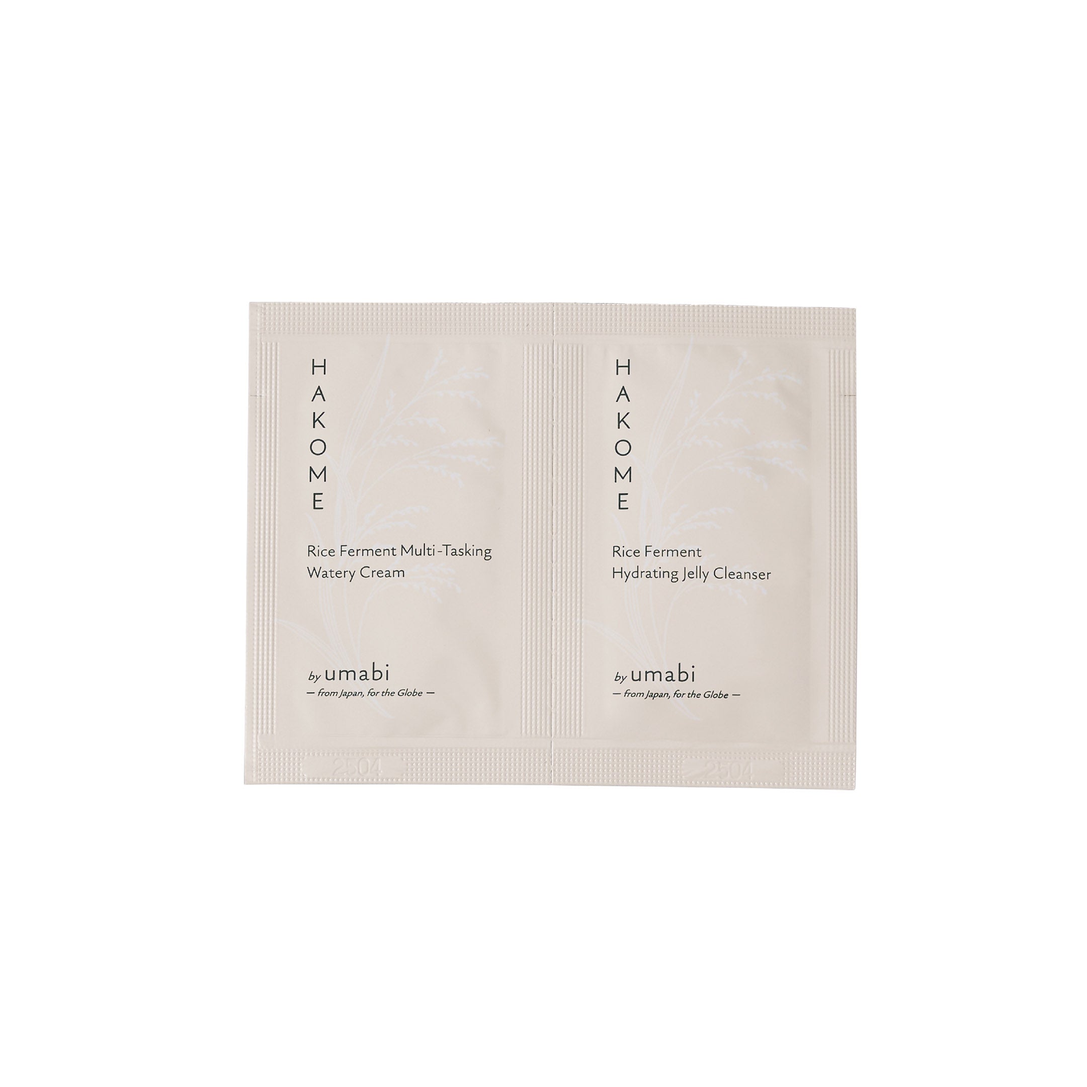 〈Trial Pouch Set (3 Uses)〉Rice Ferment Hydrating Jelly Cleanser & Rice Ferment Multi-Tasking Watery Cream