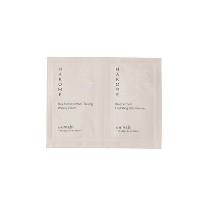 〈Special Offer - Trial Pouch Set (3 Uses)〉Rice Ferment Hydrating Jelly Cleanser &amp; Rice Ferment Multi-Tasking Watery Cream (One per Customer)